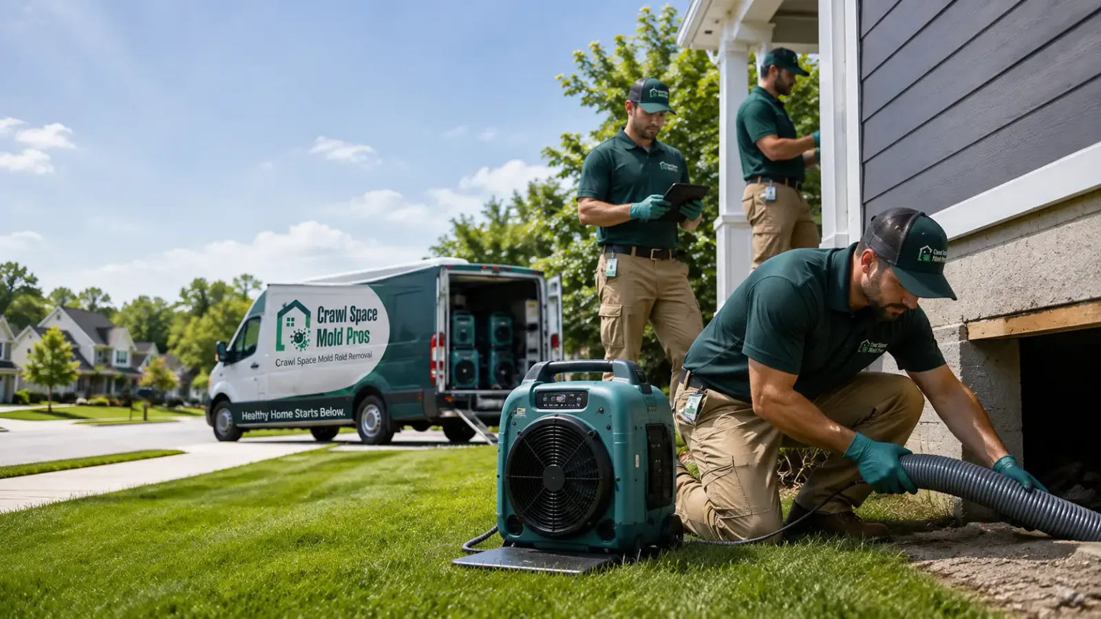 Crawl Space Mold Removal in Pittsburg, CA